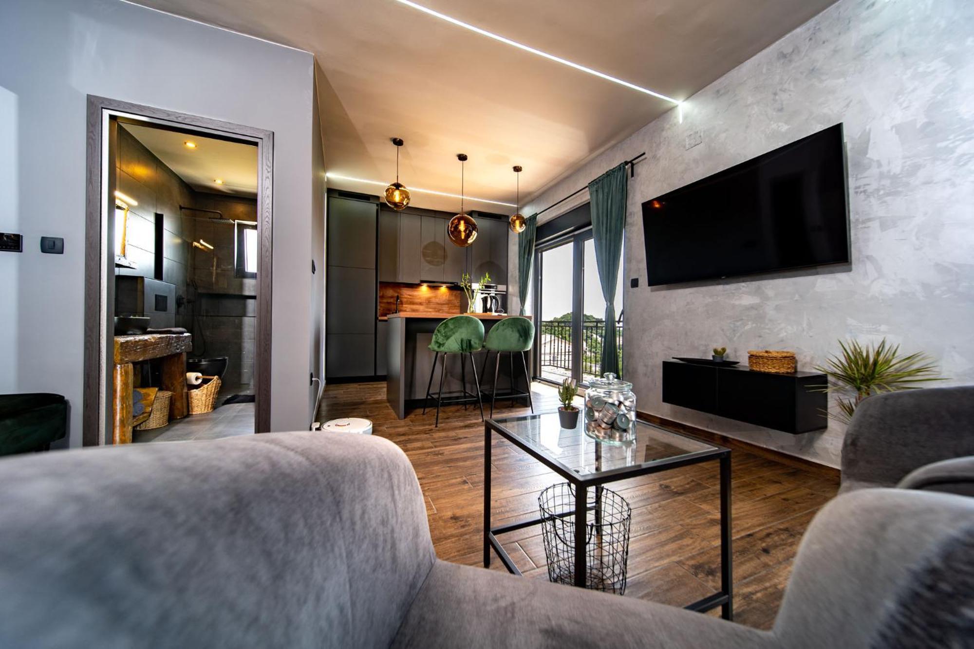 Modern Studio With A Beautiful View Rab Town Exterior photo